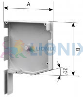 ALUTECH SF20/165: Крышка боковая роллетная SF20/165 (цв. 00  - Неокрашенный). 20 - градусная. фото