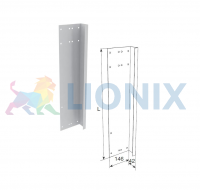 DoorHan SPV-525LS/RAL9003: Боковая крышка 525мм левая усиленная для панелей с отверстиями для крепления RAL9003 фото
