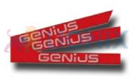 Комплект светоотражающих наклеек на стрелу шлагбаума GENIUS (артикул 6100201) фото