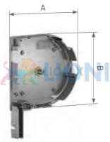 ALUTECH SF-R/150u-B: Крышка боковая роллетная SF-R/150u-B (цв. 00  - Неокрашенный). Боковая круглая. фото