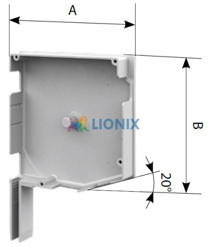 ALUTECH SF20/137: Крышка боковая роллетная SF20/137 (цв. 00  - Неокрашенный). 20 - градусная. фото