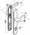 ALUTECH:417200195 - Комплект ручек  анти-паник E  FLGU.400.1009. Ручки для калитки Алютех фото