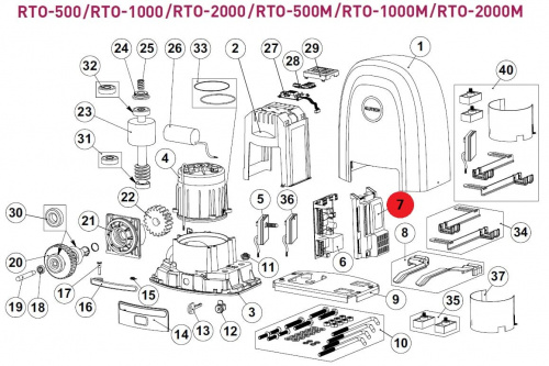 ALUTECH RTO.07-F: Крышка платы основной фото