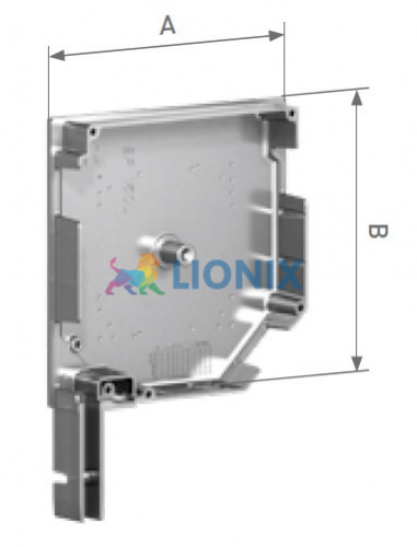ALUTECH SF45/165u: Крышка боковая роллетная SF45/165u (цв. 00  - Неокрашенный). 45 - градусная. фото