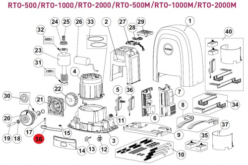 ALUTECH RTO.16-F: Рычаг разблокировки фото